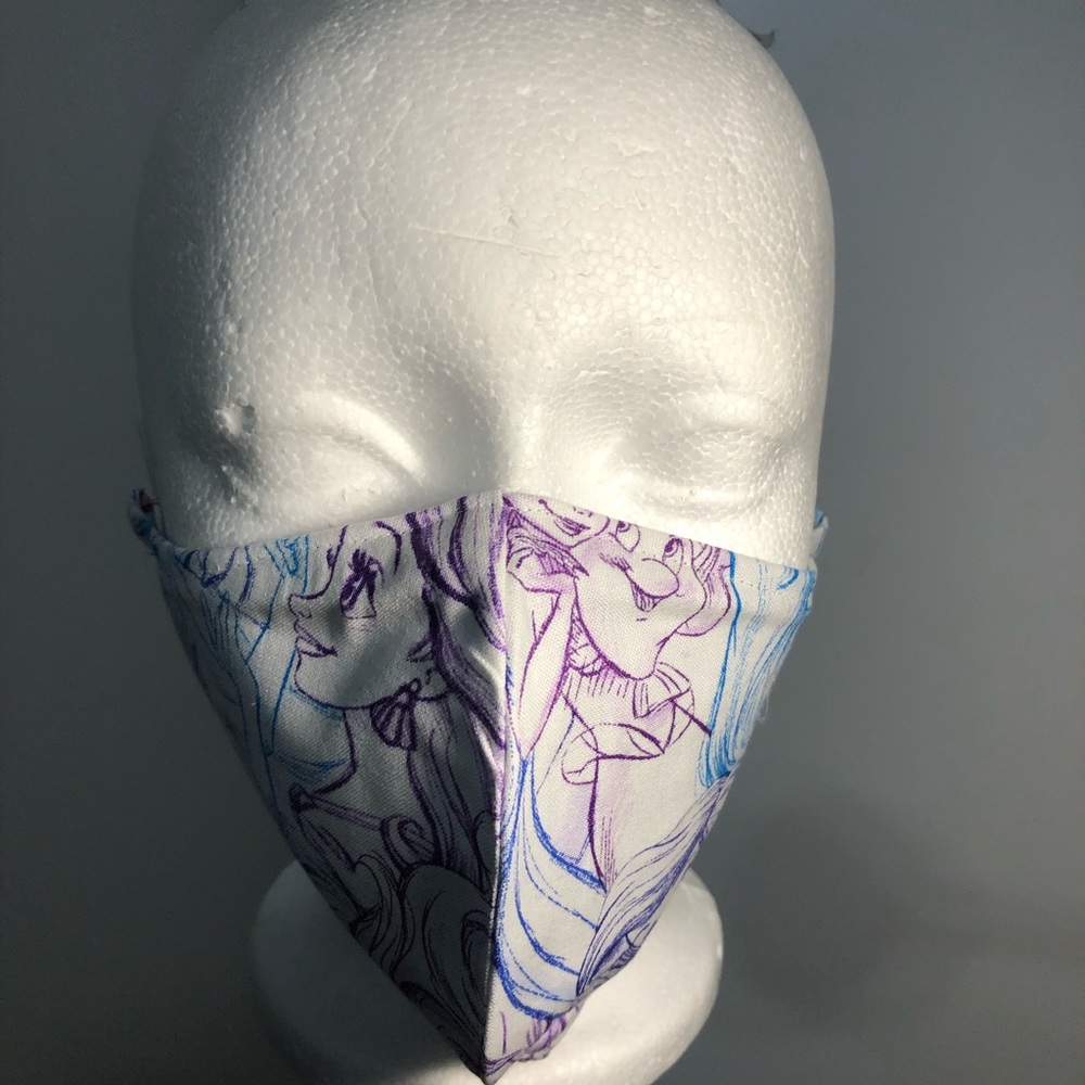 Mermaid 🧜‍♀️ reversible filter masks .